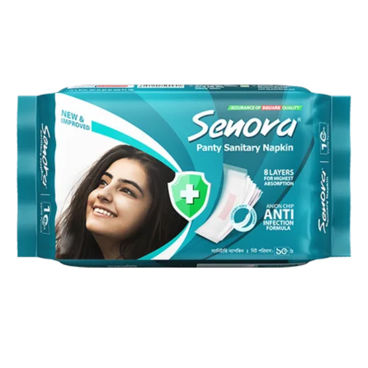 Senora Sanitary Napkin Regular Flow (Panty) 10's Pack
